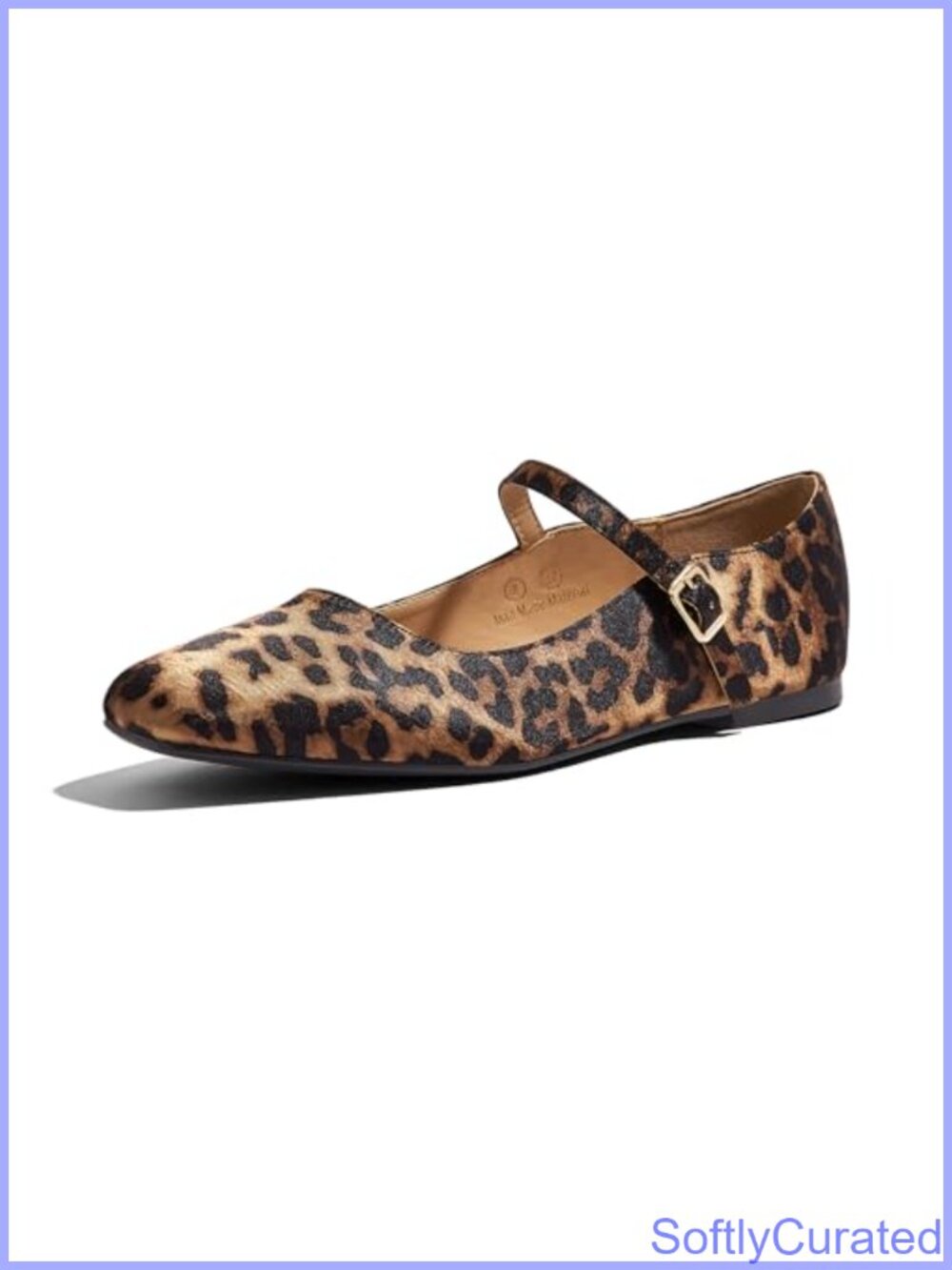 Mary Jane Flats Round Toe Ankle Strap Faux Leather Slip On Women's Shoes